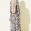Bell Sleeve Dress with Lace Bodice and Waistband Mink – Bild 3