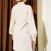 Tie-Front Bolero Shirt Beige – Image 3