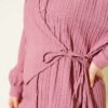 Tie-Front Bolero Shirt Rose Dust - Image 4