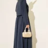 Dress with Bolero and Elastic Waist Navy Blue – Image 3