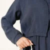 Dress with Bolero and Elastic Waist Navy Blue – Image 4