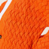 Buttoned Long Cardigan with Basket Weave Design Orange - Image 4