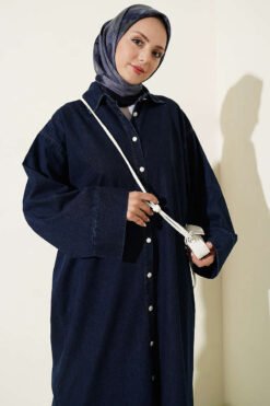 Alternative view of Button-Down Long Tunic Denim