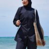Modest Swimsuit Navy Blue – Bild 2