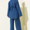 Brit Buttoned Denim Two-Piece Set Blue – Image 3