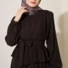 Belted Skirt Set Brown - Imagen 2