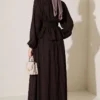 Belted Skirt Set Brown - Imagen 4