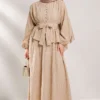 Belted Skirt Set Beige - Imagen 3