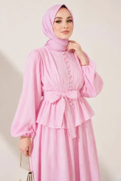Vista alternativa de Belted Skirt Set Pink
