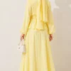 Belted Skirt Set Yellow - Afbeelding 4