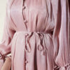 Button Detail Rose Embellished Evening Shirt Powder Pink - Imagen 4