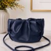 Gathered Women's Handbag Navy Blue