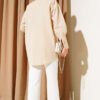 Shirt with Pocket and Cuff Chains Latte - immagine 3