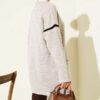 Pocketed Gold Button Knit Cardigan Sand Beige - Image 3