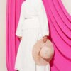 Floral Embroidered Ruffled Skirt Set White - Imagen 3