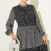 Floral Tiered Ruffle Dress Smoke – Bild 2