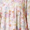 Half Button Brush Pattern Dress Pink – Bild 4