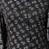 Floral Pattern Relaxed Fit Ruffled Dress Black – Bild 4