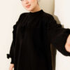 Floral Embroidered Knit Sweater Black - Image 2