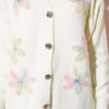 Floral Pattern Button-Up Knit Cardigan Pink – Bild 4
