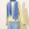 Floral Embroidery Openwork Short Knit Cardigan Yellow – Image 3