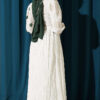 Floral Embroidered Detail Dress Khaki - Image 3