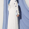 Floral Embroidered Detail Dress Navy Blue – Image 3