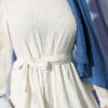 Floral Embroidered Detail Dress Navy Blue – Image 4