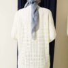 Embroidered Floral Openwork Knit Cardigan Ecru - الصورة 3