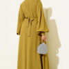 Floral Embellished Evening Dress Stone - الصورة 3