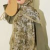 Floral Linen Shawl Hazel