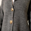 Double Gold Button Short Knit Cardigan Smoke - immagine 4