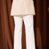 Scuba Trousers with Side Slits White – Image 3