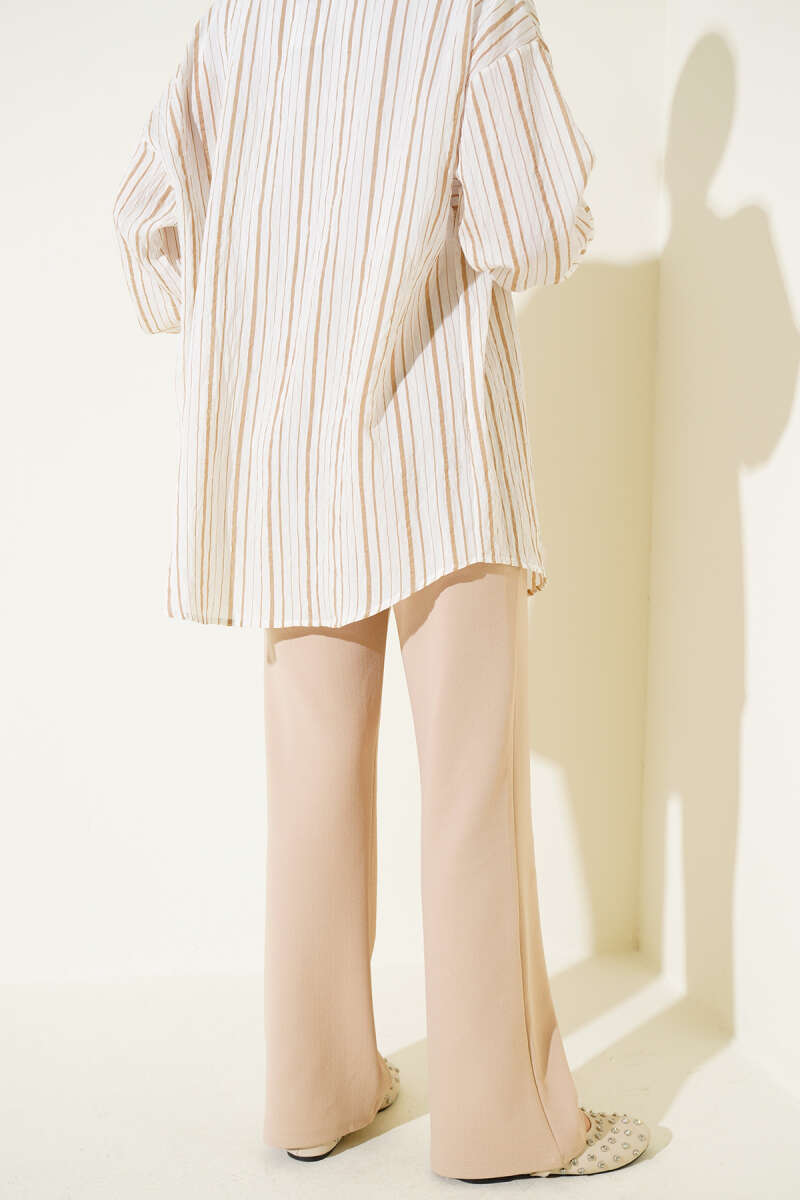 Velcro Palazzo Pants Beige - Image 3