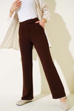 Alternative view of Velcro Palazzo Pants Brown