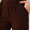 Velcro Palazzo Pants Brown - immagine 4