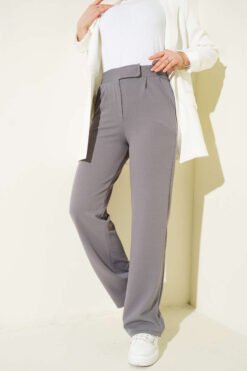 Alternative view of Velcro Palazzo Pants Slate Grey