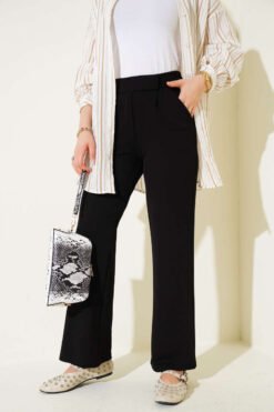 Alternative view of Velcro Palazzo Pants Black