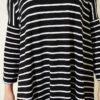 Striped Off-Shoulder Black Tunic Black - Image 4