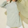 Striped Linen Look Shirt Hazel