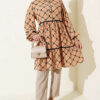 Lace-Detail Waistband Tunic Camel - الصورة 2