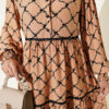 Lace-Detail Waistband Tunic Camel - الصورة 4