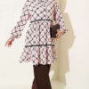 Lace-Detail Waistband Tunic Pink - الصورة 2