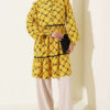 Lace-Detail Waistband Tunic Yellow - الصورة 2
