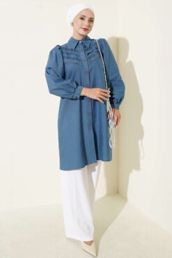Alternative view of Tunic Indigo