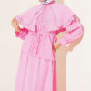 Lace Trimmed Double Sailor Collar Two-Piece Set Pink - Image 2