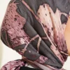 Printed Ayda Bamboo Crepe Scarf Rose Dust - الصورة 4