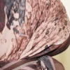 Printed Ayda Bamboo Crepe Scarf Brown - immagine 4