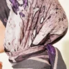 Printed Ayda Bamboo Crepe Scarf Mink - Image 4