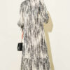 Printed Ankle-Cuffed Dress Beige – Bild 3